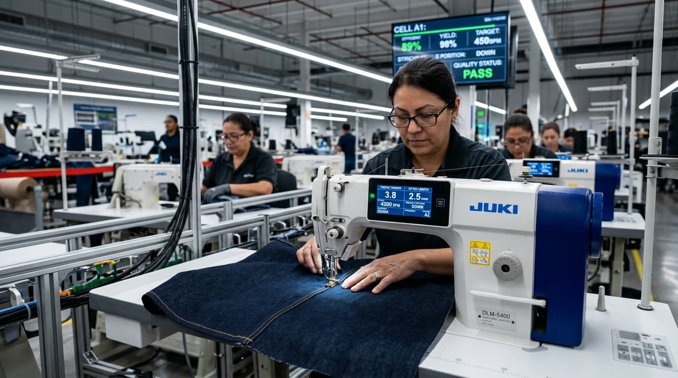 MES Line-Balanced CNC Sewing